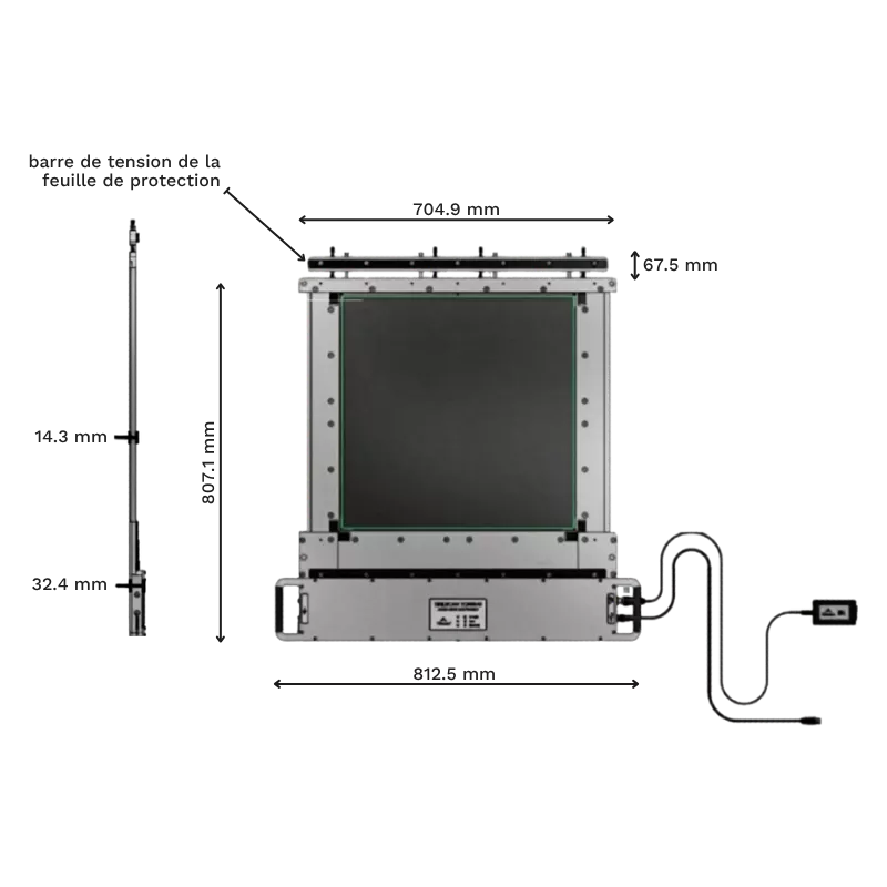 TireScan™ CrossDrive : Plateforme Empreinte Pneu Intégrée | Mescan