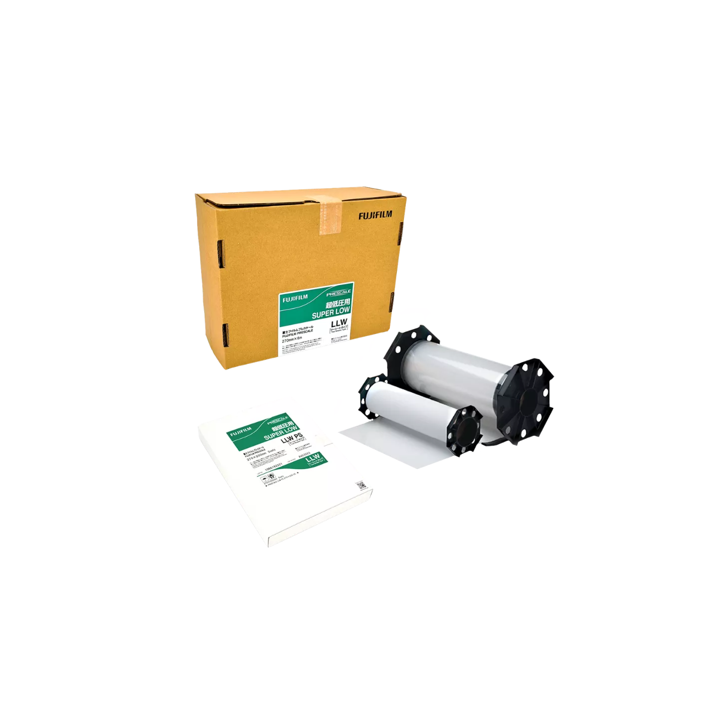 Film Fujifilm Prescale LLW (Super Low) pour la mesure de pressions allant de 0,5 à 2,5 MPa