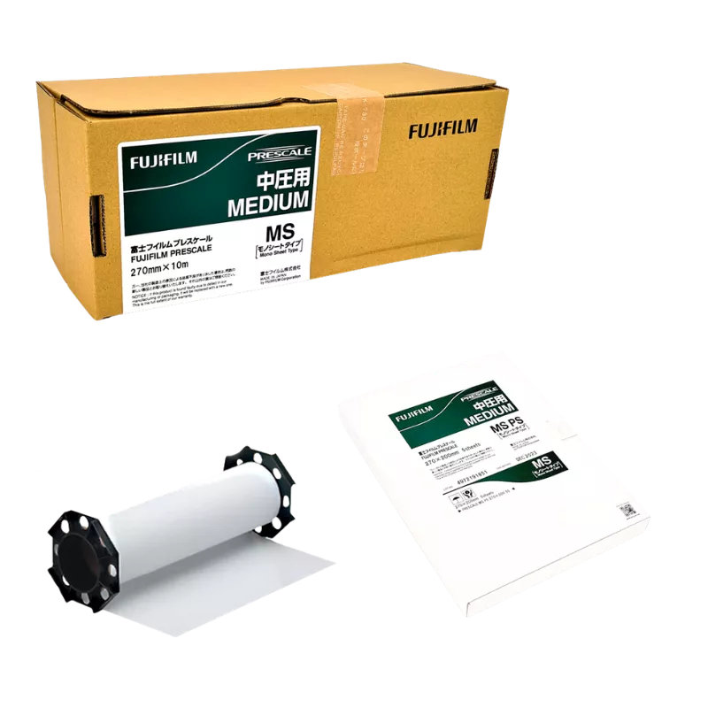 Film de pression Fujifilm Prescale MS monocouche, idéal pour les applications industrielles de 10 à 50 MPa