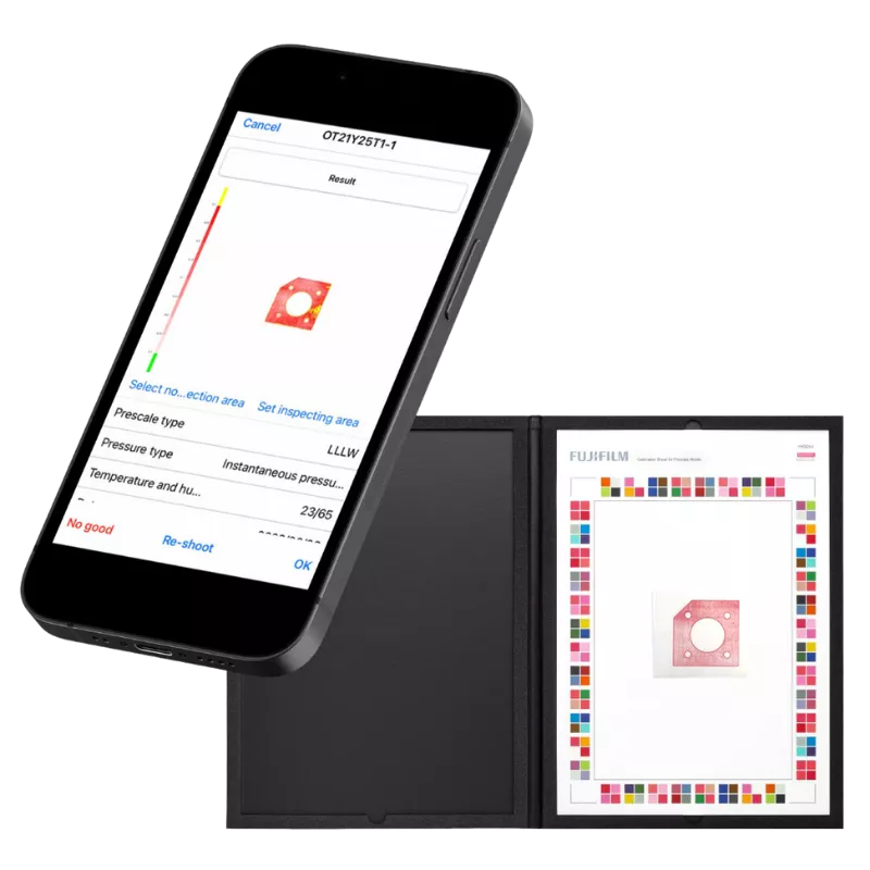 Application Fujifilm Prescale Mobile pour l'analyse instantanée et la quantification des pressions sur le terrain