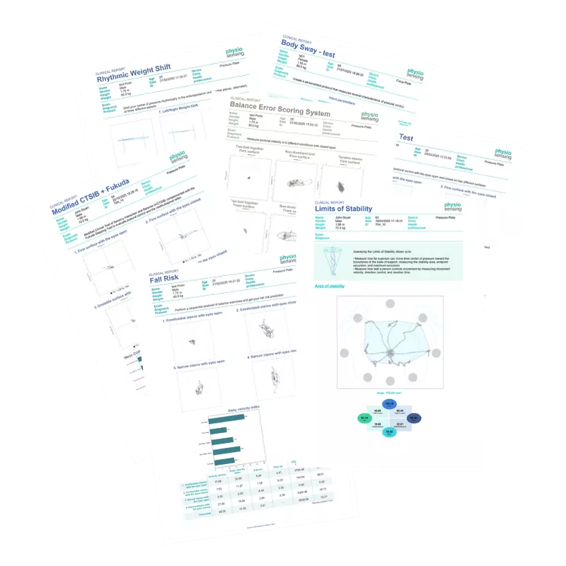 Analyse vestibulaire PhysioSensing Posturography Station | Mescan