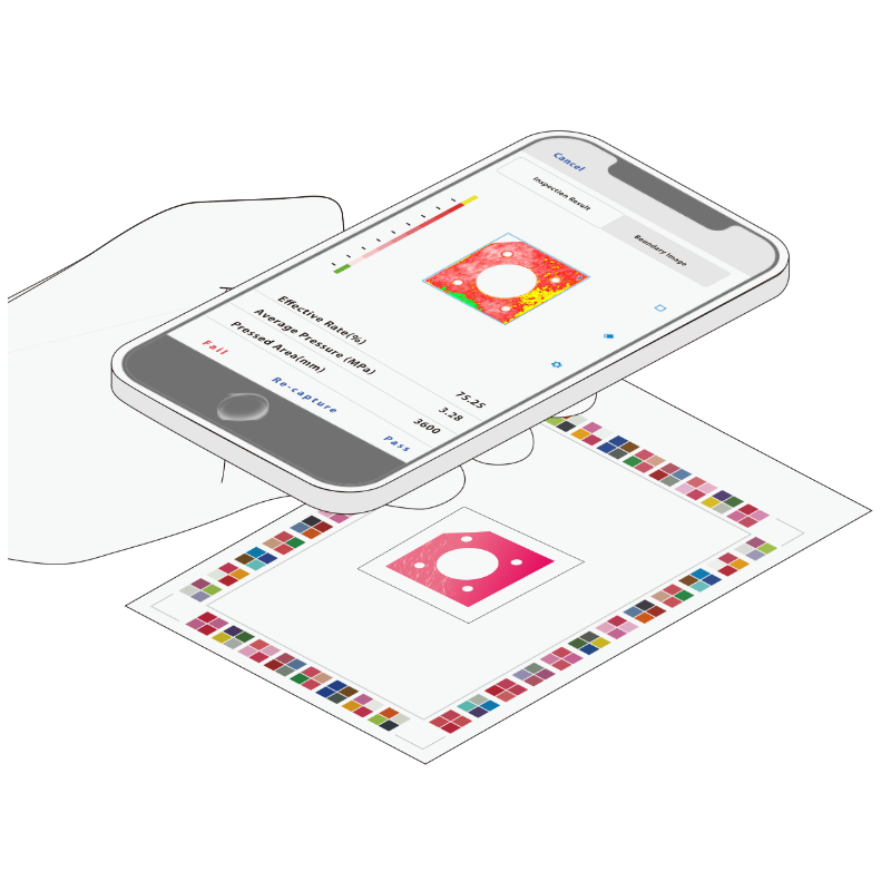 Systèmes d'analyse numérique Fujifilm Prescale Mobile et FUD-7010E pour la lecture précise et la gestion des données des films de pression Prescale.