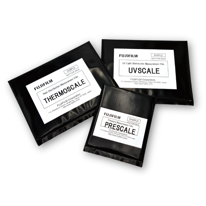 Messcan, distributeur officiel de Fujifilm, vous propose de tester des échantillons de film Prescale, Thermoscale et UVscale